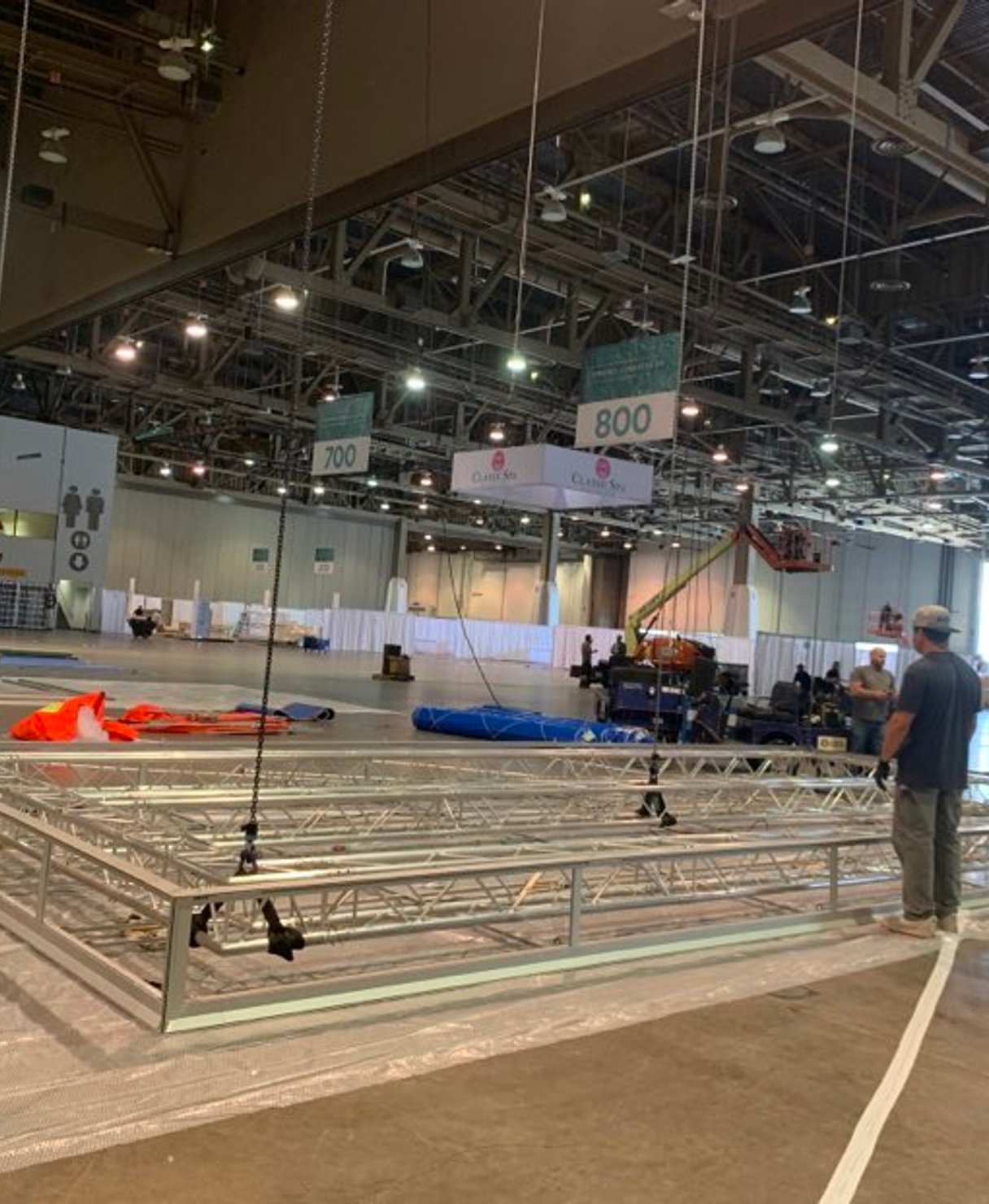 Convention hall setup